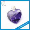 Hot sale factory price heart cut sliver pendant beads gems stones